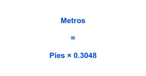 Pies A Metros Convertir Pies A Metros Calculadora Y Formula