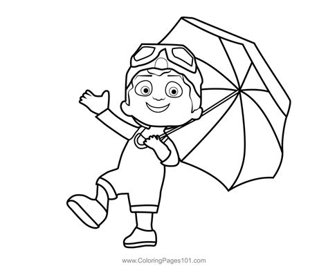 Tomtom Cocomelon Coloring Page For Kids Free Cocomelon Printable