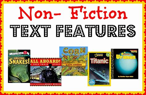 Elementary Antics Non Fiction Text Features Study Plus A Few Freebies