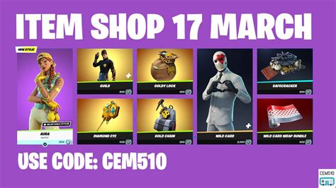 Fortnite Item Shop 17 March 2022 Youtube