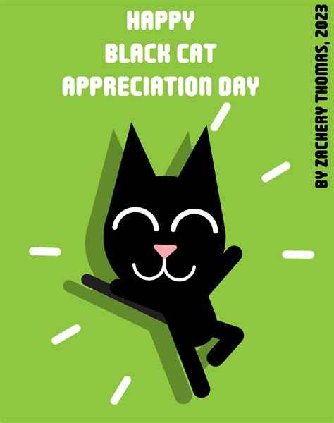 Happy Black Cat Appreciation Day By Zachsart On Newgrounds