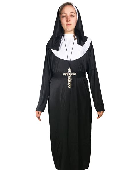 Adult Lady Nun Costume Ladies Sister Fancy Dress Valak Religious Habit