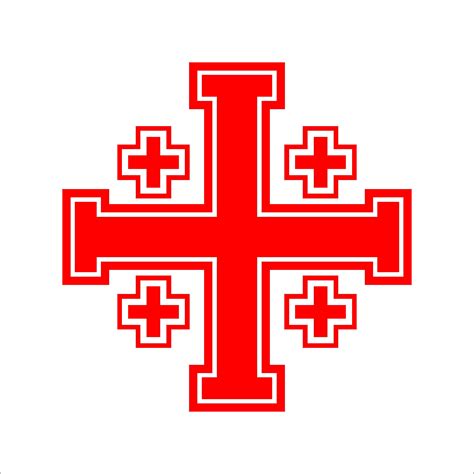 Jerusalem Cross Christian Symbol Wall Decal And Bumper Sticker Etsy