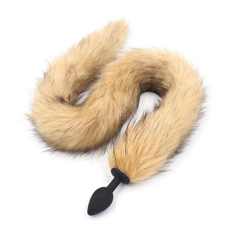 Exotic Accessories Fox Tail Silicone Anal Butt Plug In Adult Games Sex