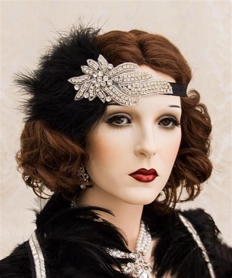 Rhinestone 1920s Roaring Flapper Headbands Great Gatsby Headpiece