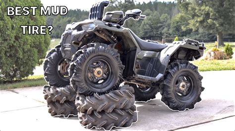 New Huge Mud Tires For My Fourwheeler Youtube