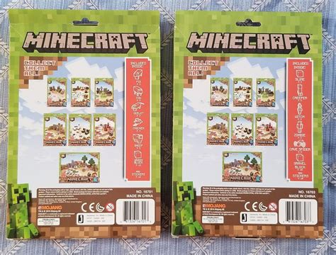 New Minecraft Papercraft Animal Mobs And Hostile Mobs 30 Pieces Each Set