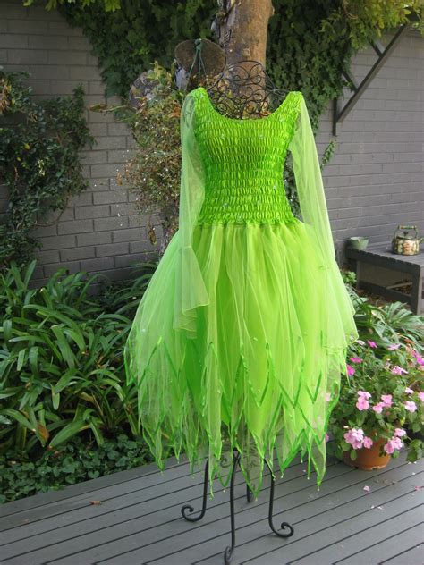 New Adult Tinkerbell Green Plus Size Fairy Dress Costume Party Dance