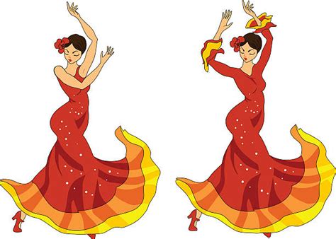 Cartoon Of The Flamenco Dancer Stock Photos Pictures And Royalty Free