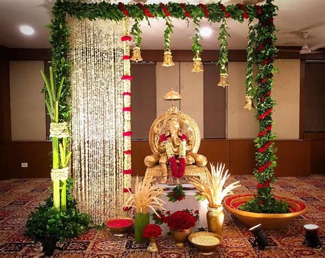 10 Unique Ganpati Background Decoration At Home Ideas To Add An Extra Charm