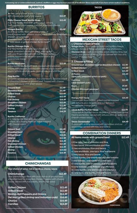 Coronas Cantina Grill Mexican Restaurant Menus In West Salem Wisconsin