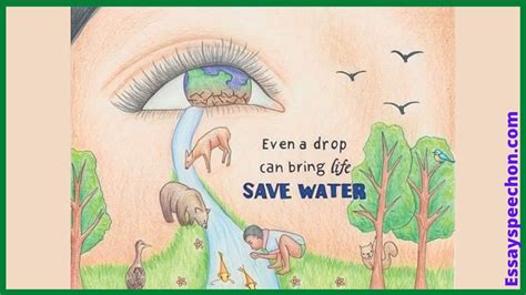 Poster On Save Water Easy To Draw With Slogans Quotes Vrogue