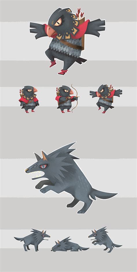2d Game Characters Conceptart On Behance