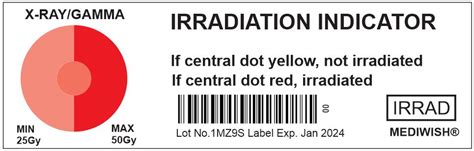 Mediwish Blood Irradiation Indicators Reliable Verification For