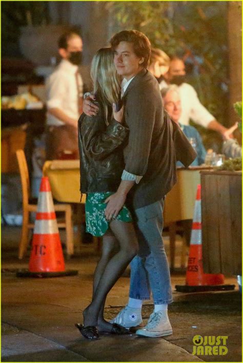 cole sprouse shares steamy kiss with girlfriend ari fournier during date night photo 4562375