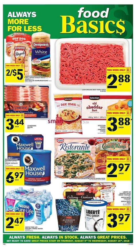 Food Basics Flyer August 9 To 15