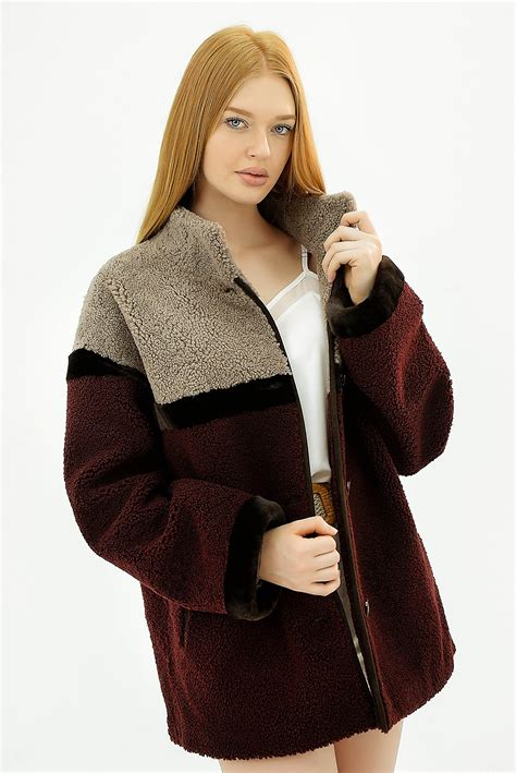 Vintage Womens Sheepskin Coat Genuine Shearling Coat Warm Etsy