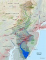 "Delaware River Watershed Map - Labeled" by kmusser | Redbubble