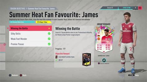 La carta future stars 86 de daniel james ejemplifica esto que estamos contando. Summer Heat Daniel James Objectives Completed - FIFA 20 ...