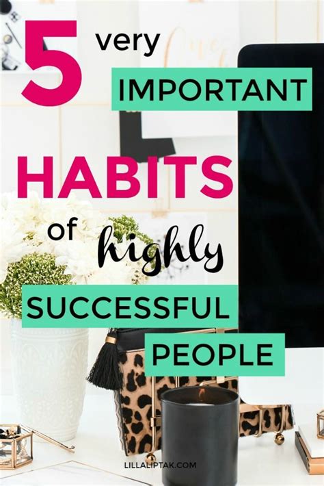 5 Habits of highly successful people | Successful people, Habits ...