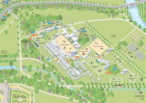 Royal Windsor Horse Show Visitor Map Behance