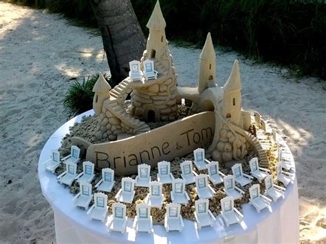 Weddings — Sandisle Seating Plan Wedding Miami Beach Wedding Sand Sculptures