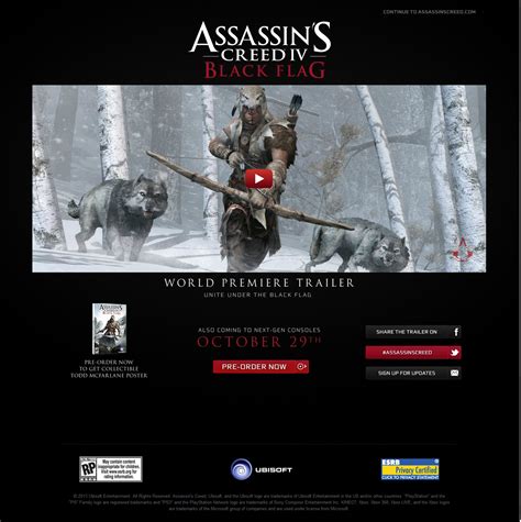 Ubisoft Website Assassin S Creed Iv Gamefront De