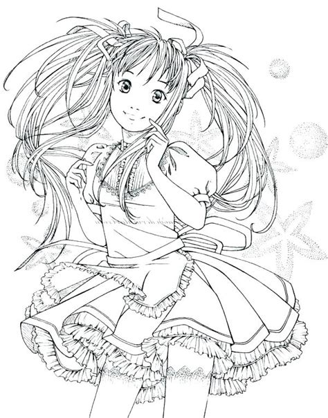 Detailed Anime Coloring Pages At Free