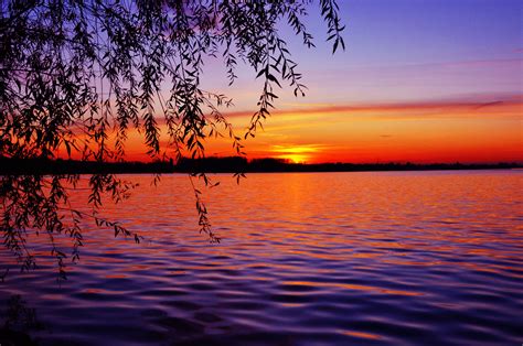 Free Photo Beautiful Sunset View Beautiful Dusk