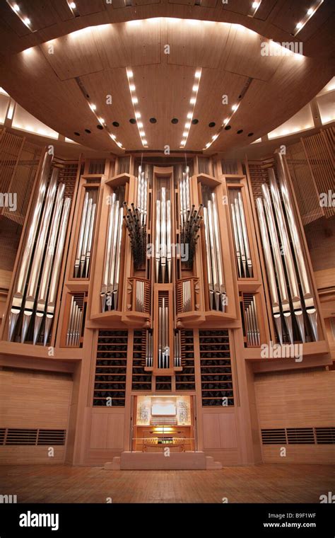 Organ In Concert Hall Stock Photo Alamy