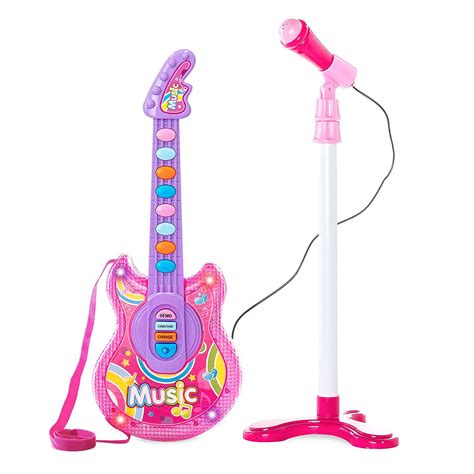 Little Rock Star 19 Inch Flash Guitar Musical Guitar And Microphone Play