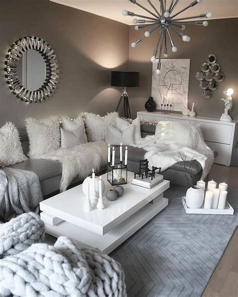 Recreate This White And Grey Cozy Living Room Decor Livingroom Decor