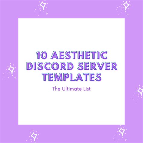 10 Aesthetic Discord Server Templates The Ultimate List Turbofuture