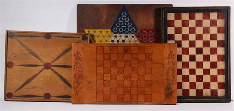 4 Vintage Game Boards