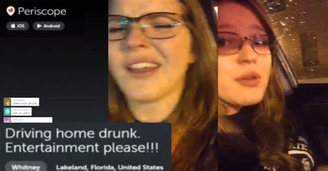 Woman Arrested After Live Streaming Herself Drunk Driving On Periscope