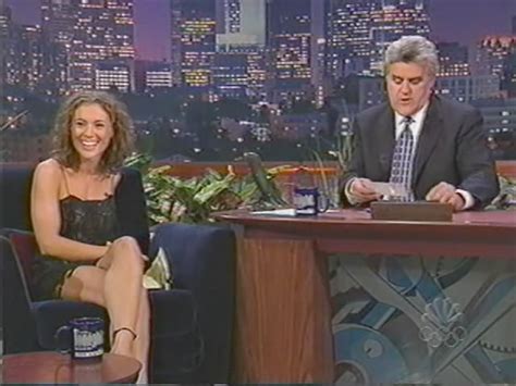 Alyssa Milano The Tonight Show With Jay Leno 1999 04 10 ~ On Late Night