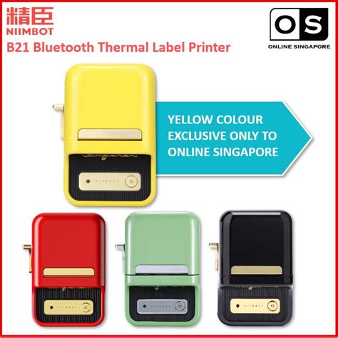Niimbot B21 Wireless Bluetooth Thermal Label Printer Shopee Singapore