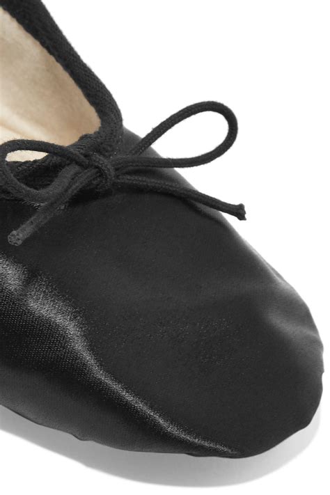 lyst ballet beautiful satin ballet slippers in black