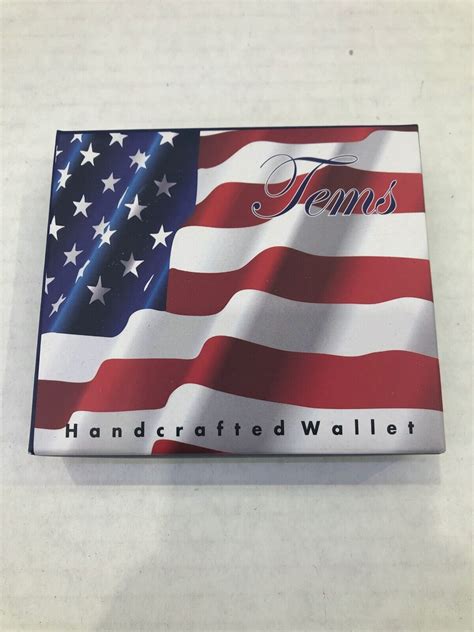 ️ Tems Handcrafted Bi Fold Novelty Wallet American Usa Flag Old School