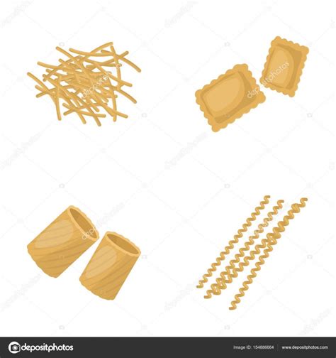 Diferentes Tipos De Pasta Tipos De Pasta Set Colecci N Iconos En El
