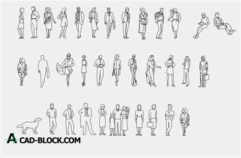 Cad Block Human Figures Dwg Free Cad Blocks