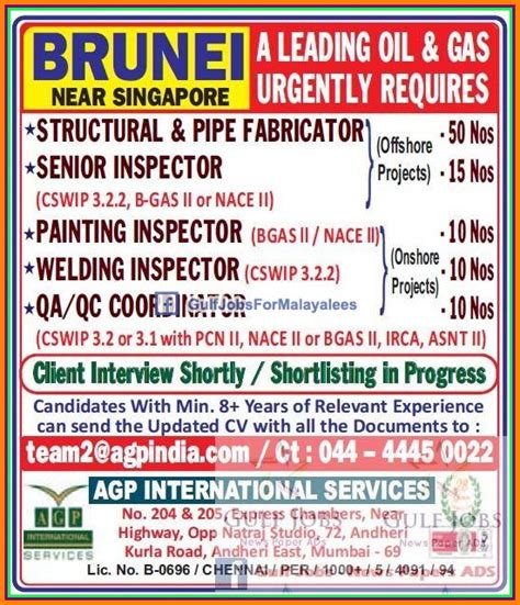 Oil And Gas Jobs For Brunei