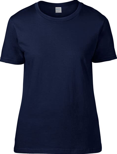 Premium Cotton Ladies T Shirt Navy For Embroidery And Printing