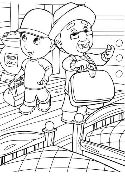 Coloring Pages A Handy Manny Coloring Bed Coloring Pages