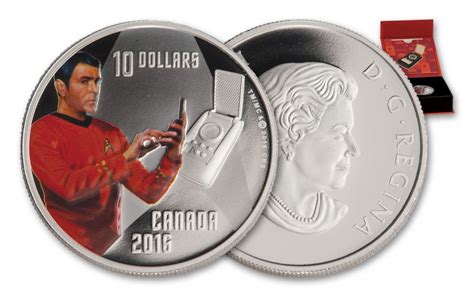 2016 Canada 10 Dollar Silver Star Trek Scotty Proof Coin