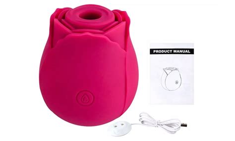 One Or Two Rose Shaped Sucking Vibrators Groupon Goods