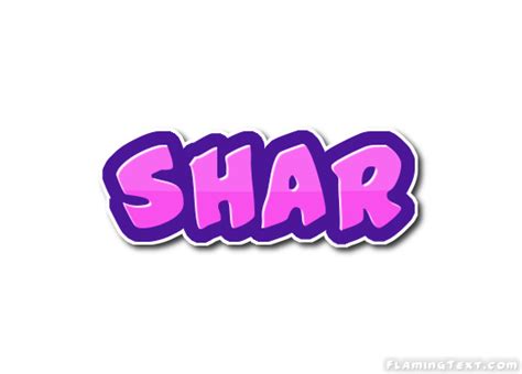 Shar Logo Herramienta De Diseño De Nombres Gratis De Flaming Text