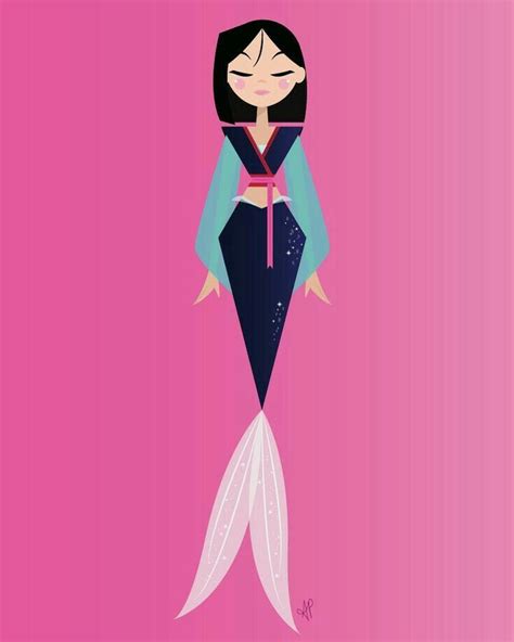 Pin By Lindsey Becker On Mulan Disney Princesses As Mermaids Mulan