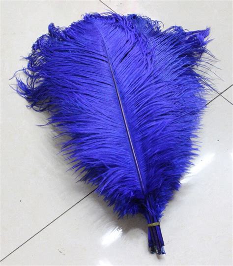 10 pcs natural royal blue ostrich feathers 30 to 35cm 12 to 14 inches feather ostrich plumage