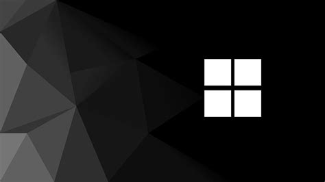 Technology Windows 11 Minimalist Logo Polygon Low Poly Hd